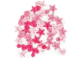 5797 декоративные пуговицы Micro Mini Shapes Hot Pink