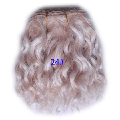 6100-24 Трессы кудри 100 см, 16-17 см, пепельный блонд