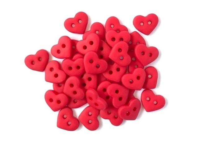 BG1826 декоративные пуговицы Red Hearts