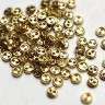 KM2262 Металлические пуговицы Micro Mini 4 мм Gold