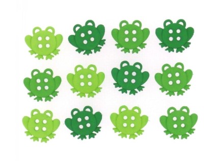 6944 Декоративные пуговицы Sew Cute Frogs