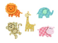 6962 Декоративные пуговицы Baby safari