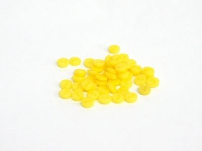 27378 Пуговицы круглые 6 мм, 50±2 шт, светло-желтые