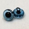 11013 глазки стеклянные со зрачком, голубые, 13 мм