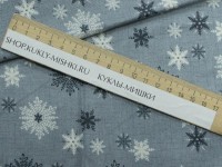AL-5711 Ткань для пэчворка с принтом Снежинки