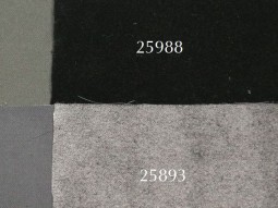 25988 Трикотаж бархат плотный, ворс 1,3 мм, 50x50 см, черный