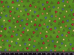 4507-383 ткань для пэчворка с принтом Треугольники