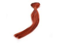 TBY.36807 Трессы прямые 2x45 см, L 30 см, бронзовые