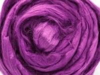 0262 Шерсть для валяния вискоза, 50 г, фиолетовая