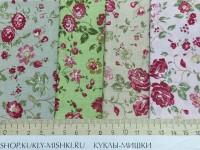 NK126 Набор из 4-х лоскутов ткани размера 25x55 см