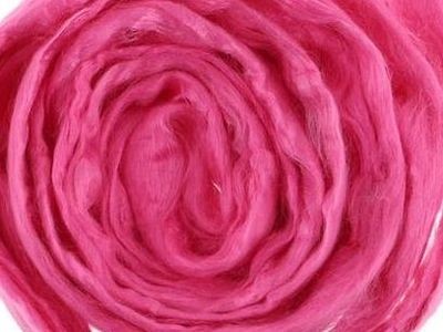 0168 Шерсть для валяния вискоза, 50 г, розовая
