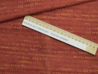 22298RED Ткань для пэчворка с принтом Надписи