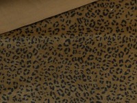 27061 Мех "Нерпа" жёсткий ворс 3 мм, 50x50 см, леопард тёмный