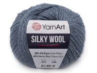 Пряжа YarnArt 'Silky Wool' 25 г,  190 м (шерсть мериноса, шелковая вискоза), джинсовая