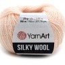 Пряжа YarnArt 'Silky Wool' 25 г, 190 м (шерсть мериноса, шелковая вискоза), пудровая