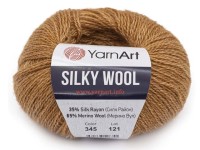 Пряжа YarnArt 'Silky Wool' 25 г, 190 м (шерсть мериноса, шелковая вискоза), горчичная