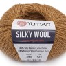 Пряжа YarnArt 'Silky Wool' 25 г, 190 м (шерсть мериноса, шелковая вискоза), горчичная