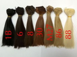 LS022-06 трессы прямые 15 см, темно-коричневые, 100 см