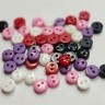 KMB403 пуговицы круглые Round MIX диаметром 6 мм, 50 шт