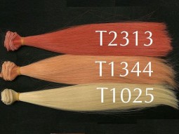 LS016-T1344 трессы прямые 25 см розово-персиковые, 100 см