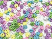 KM2201 Декоративные пуговицы Micro Mini 4 мм Pastel