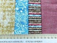 GAM12 Набор из 4-х лоскутов ткани размера 25x55 см