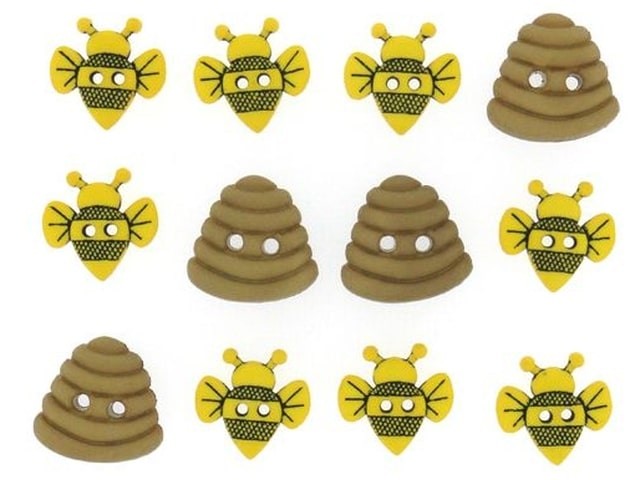 6947 Декоративные пуговицы Sew Cute Bumble Bees