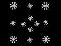 1629 Декоративные пуговицы Pearl Snowflakes