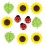 0168 Декоративные пуговицы Sunflower