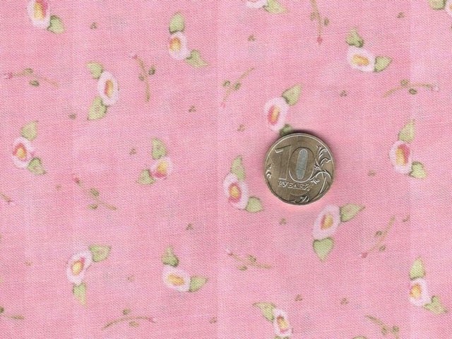 19703PIN Ткань для пэчворка с принтом Цветочки