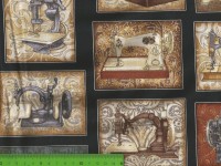 1613-002 ткань для пэчворка с принтом Рукоделие