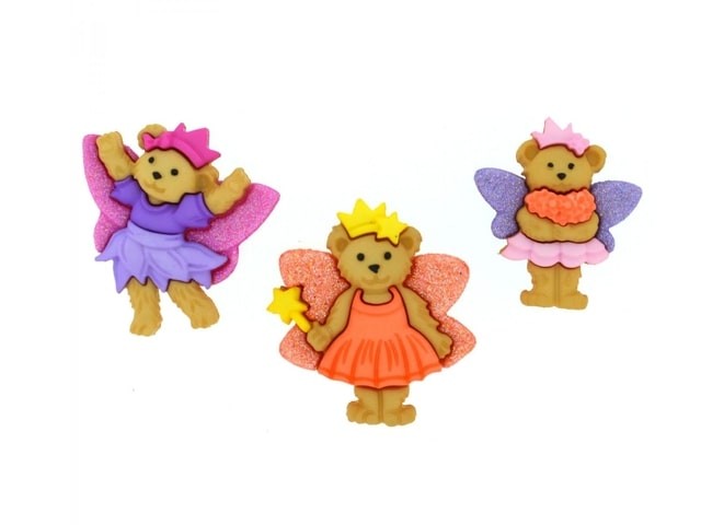 8297 Декоративные пуговицы Fairy Bears