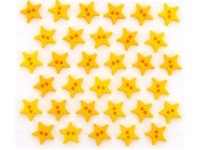2923 декоративные пуговицы Micro Mini Stars Yellow