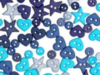 3248 декоративные пуговицы Micro Mini Shapes Blue