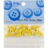 3250 декоративные пуговицы Micro Mini Shapes Yellow