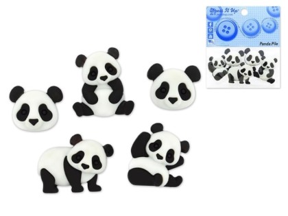 10421 Декоративные пуговицы Panda Pile